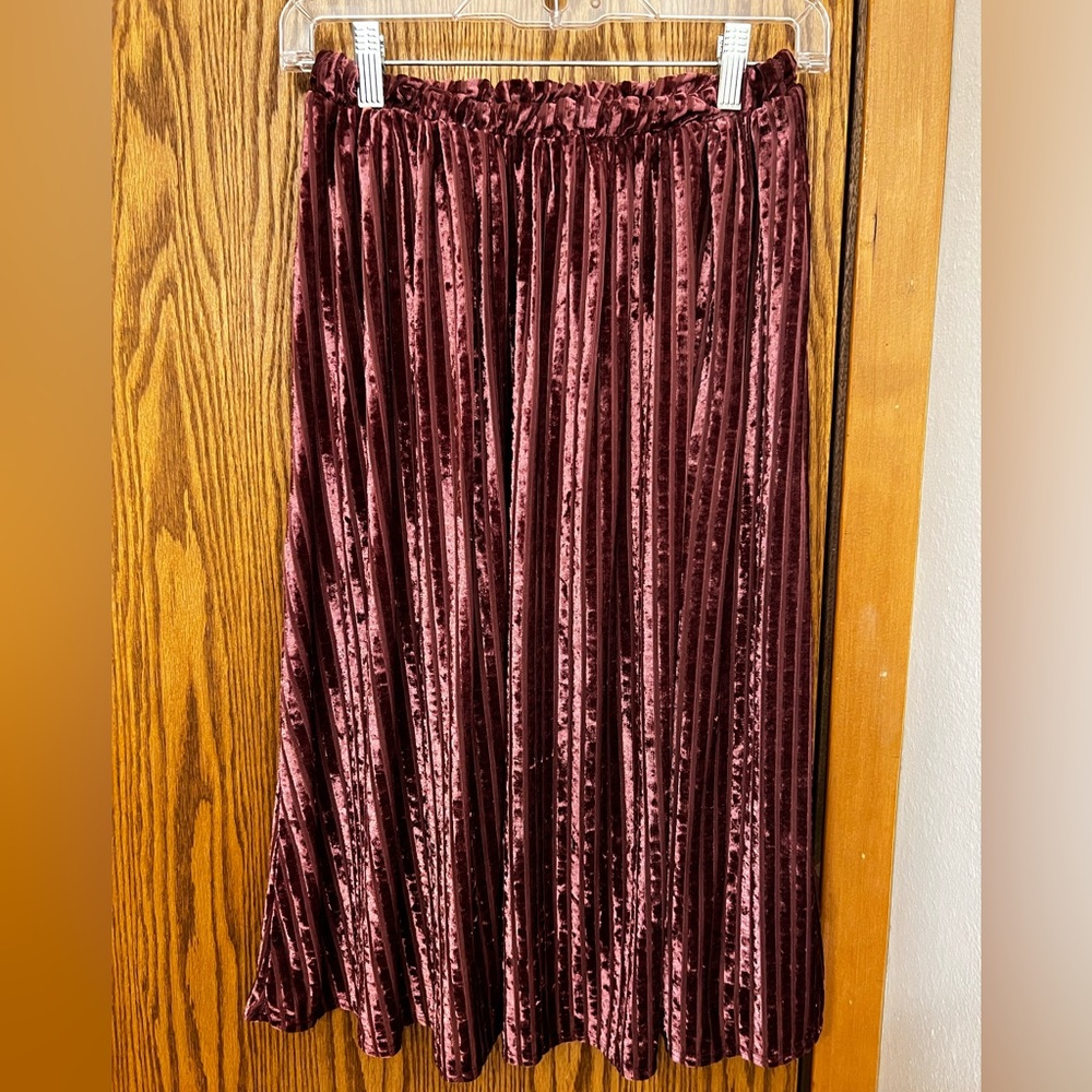 ModCloth Mauve Velvet Skirt